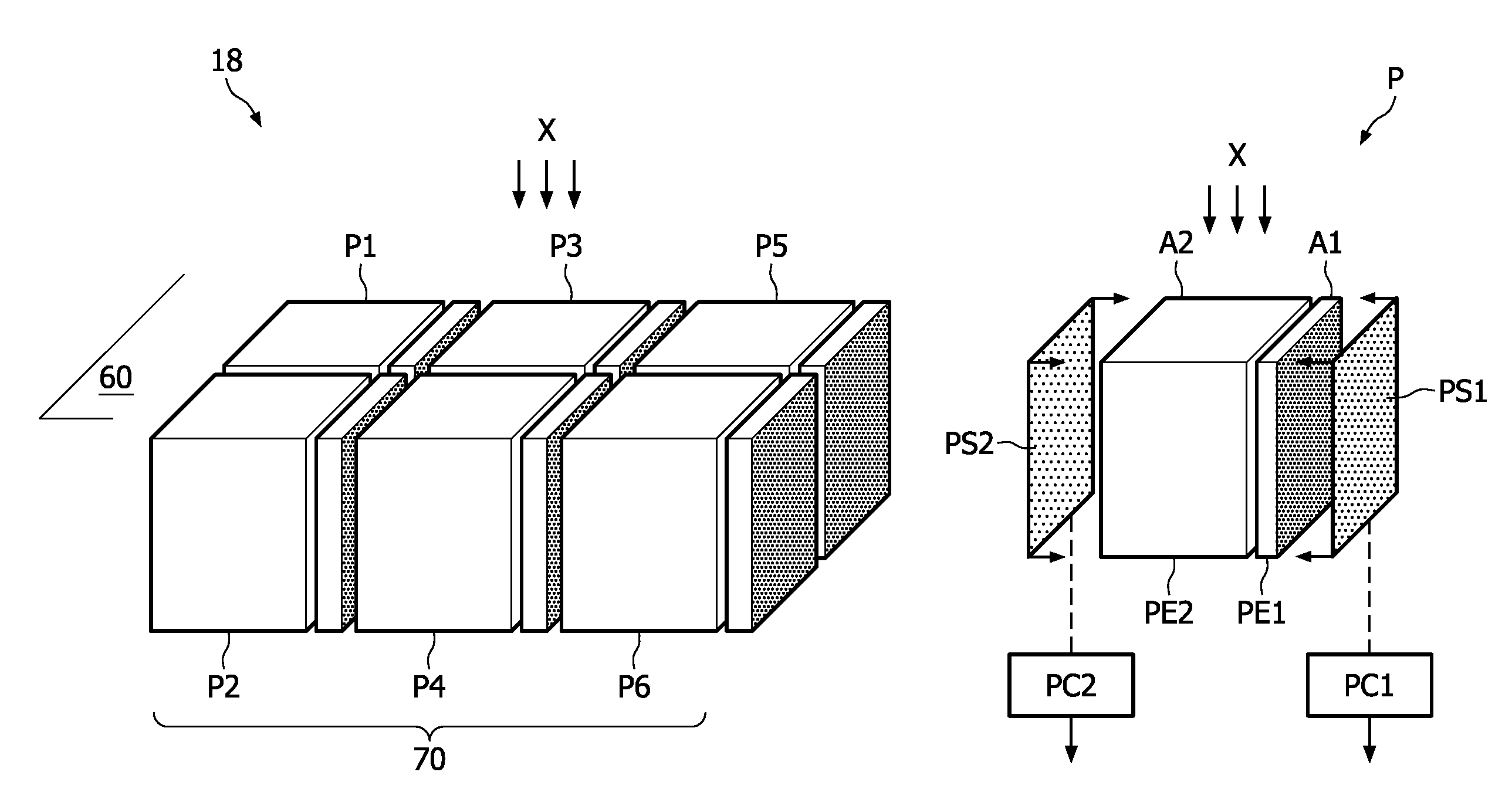 Indirect radiation detector