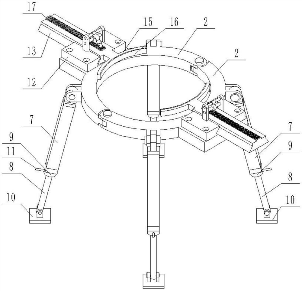 Seedling anti-toppling device for afforestation in arid region