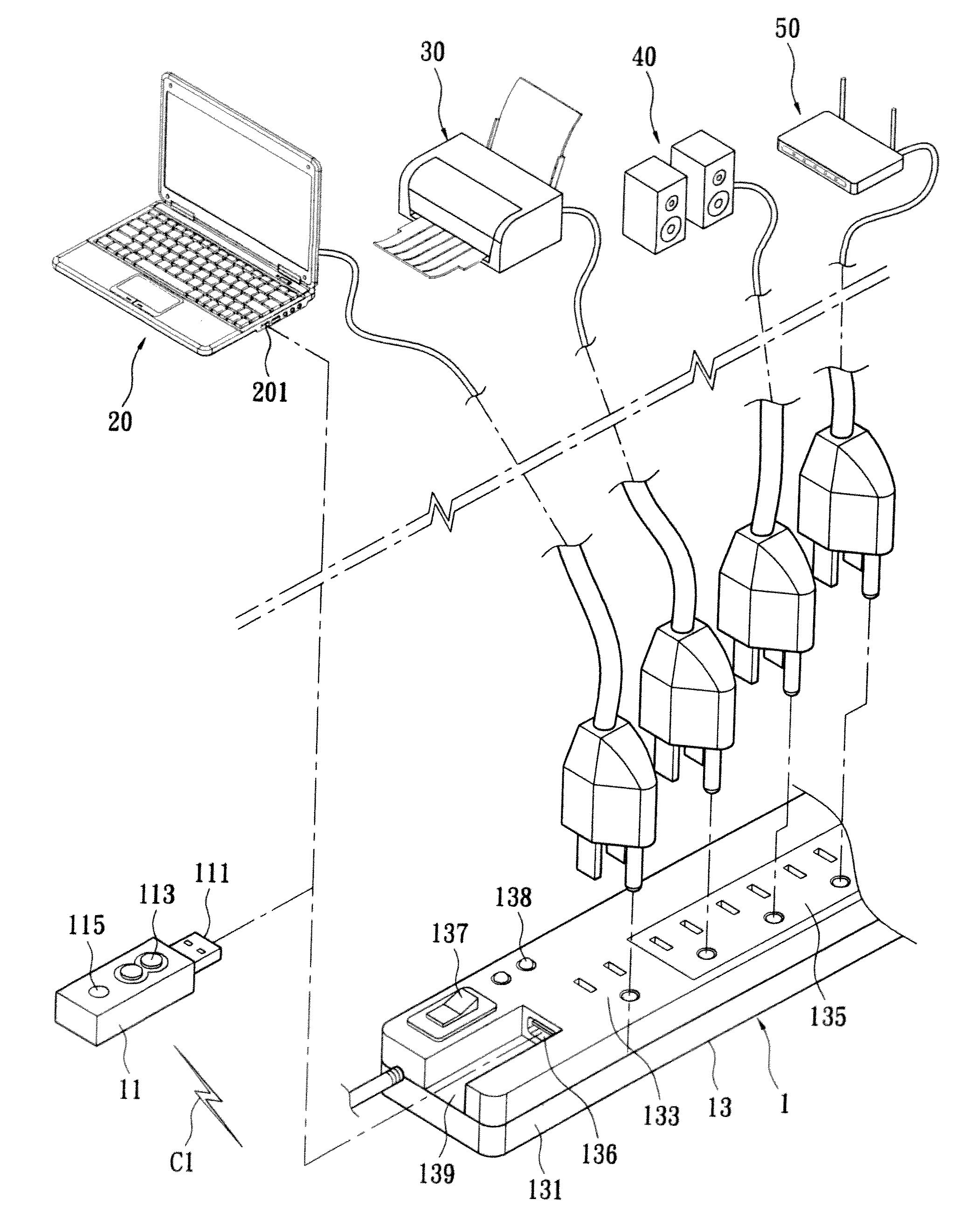 Power saving apparatus and power saving method thereof