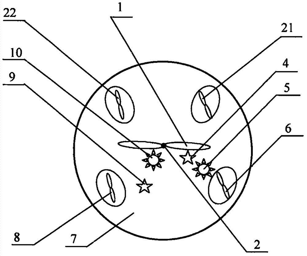 Umbrella-shaped aerial flight unmanned manipulation device