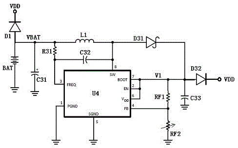 Acoustical product with audio output power adjustable within large range