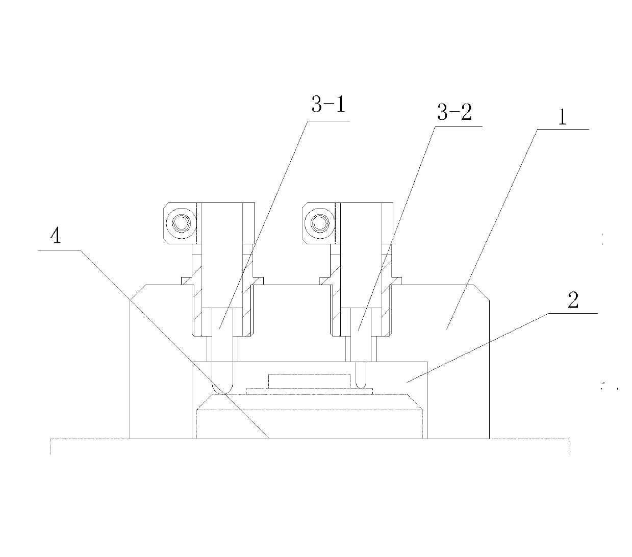 Multiple-step shaft end face run-out detecting gauge