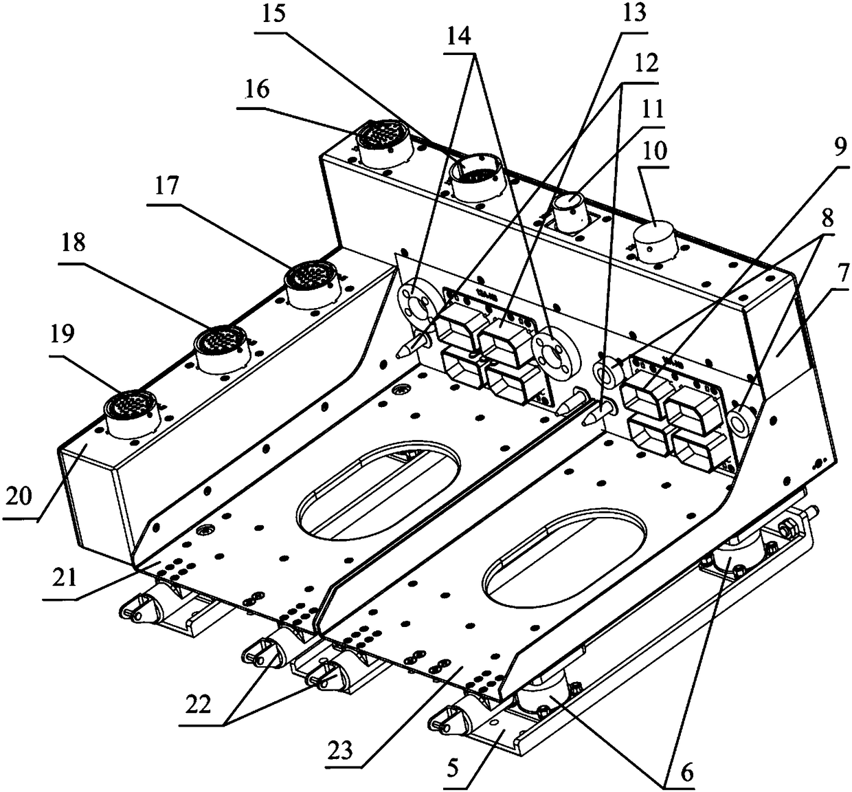 Centralized mounting bracket for avionics equipment