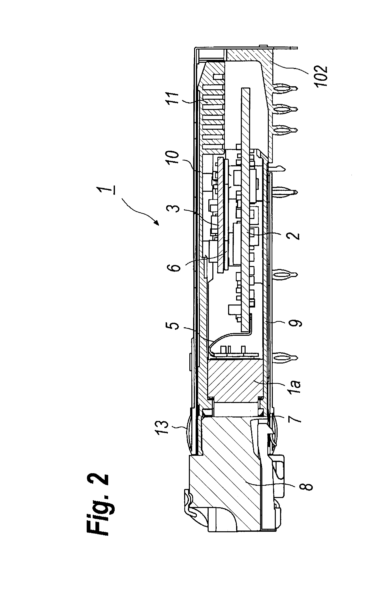 Optical transceiver having enhanced EMI tolerance