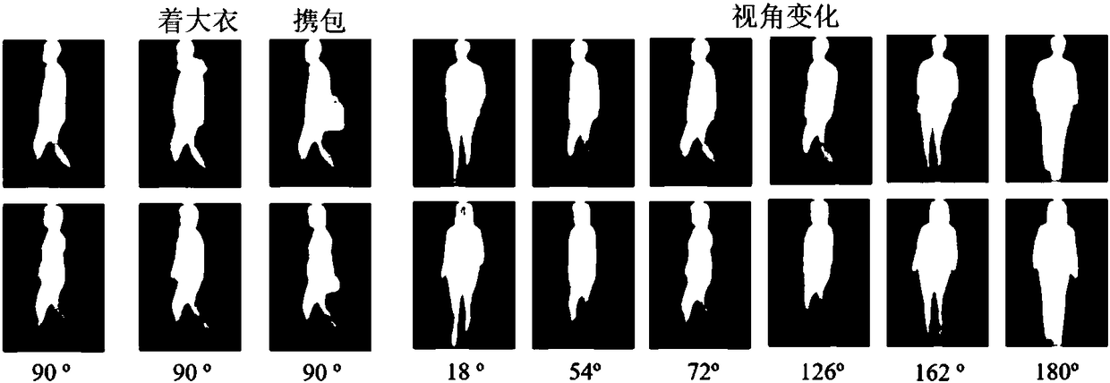 Large space depth metric learning based gait recognition method