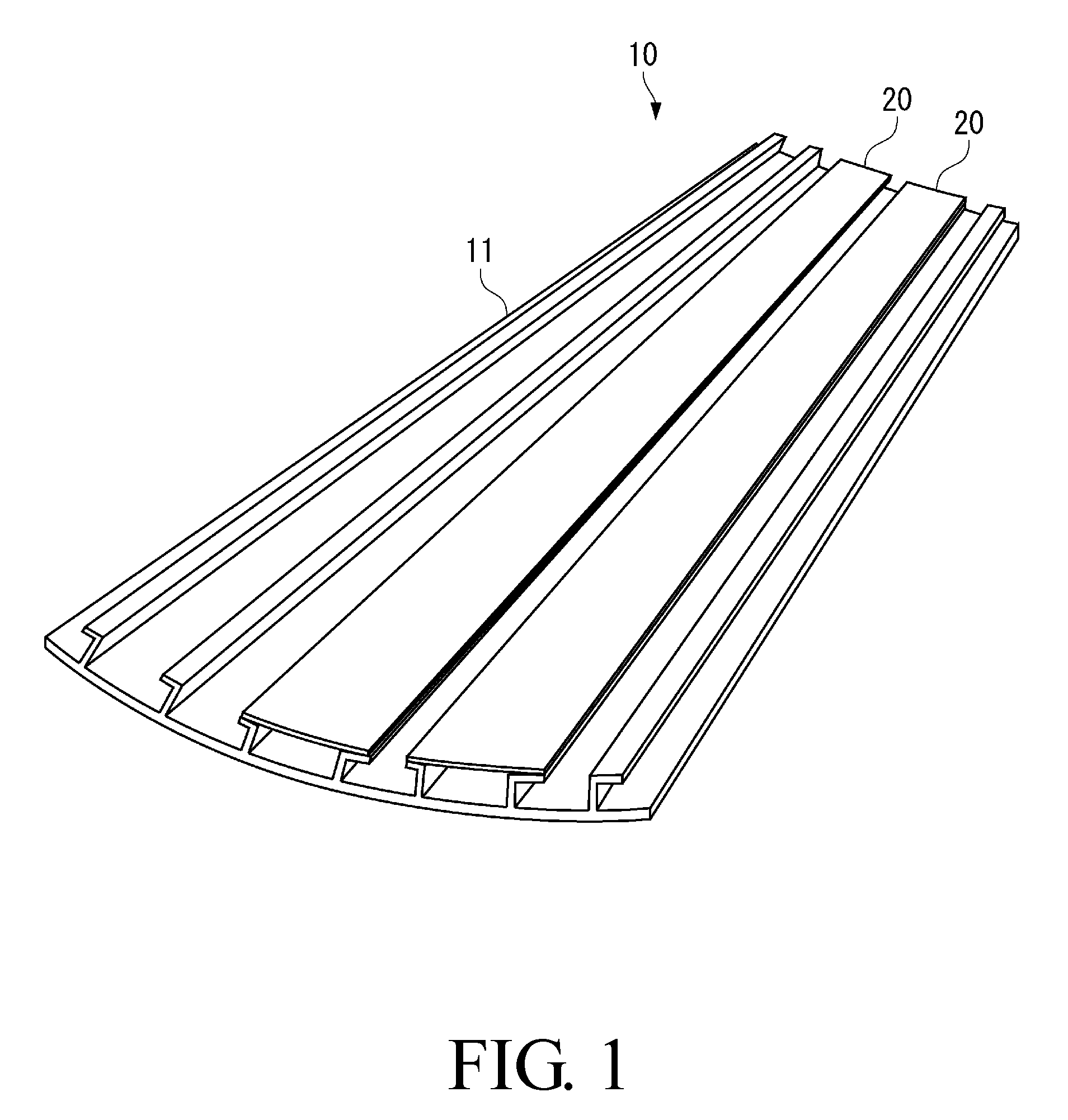 Vent stringer and aircraft main wing