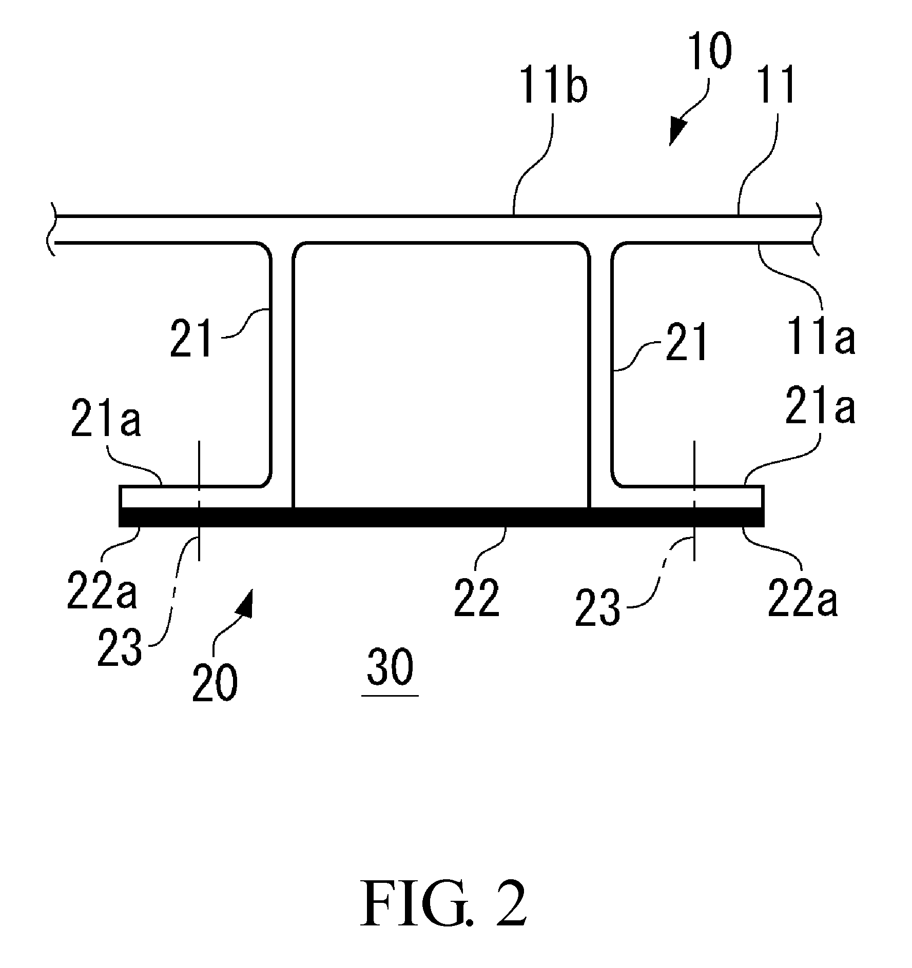 Vent stringer and aircraft main wing