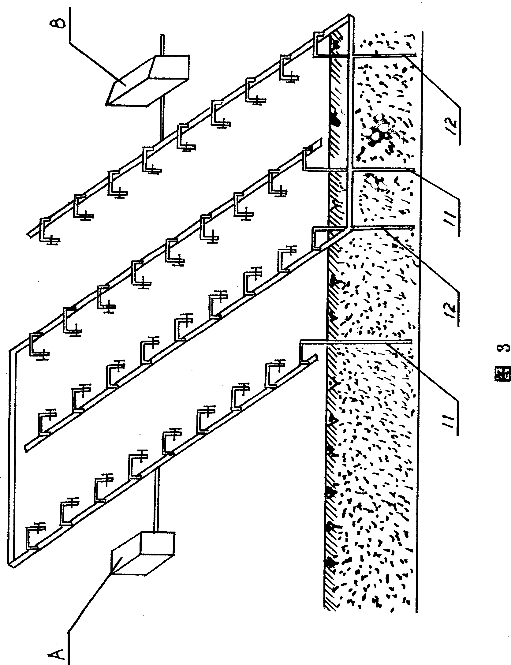 Method for harnessing chemical production thiamine crystallization tank region local geological foundation pollution