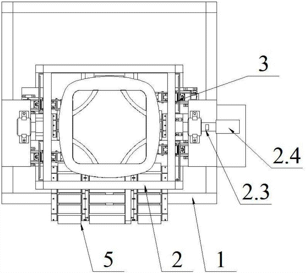 Self-adaption gripper type discharge device and discharge method