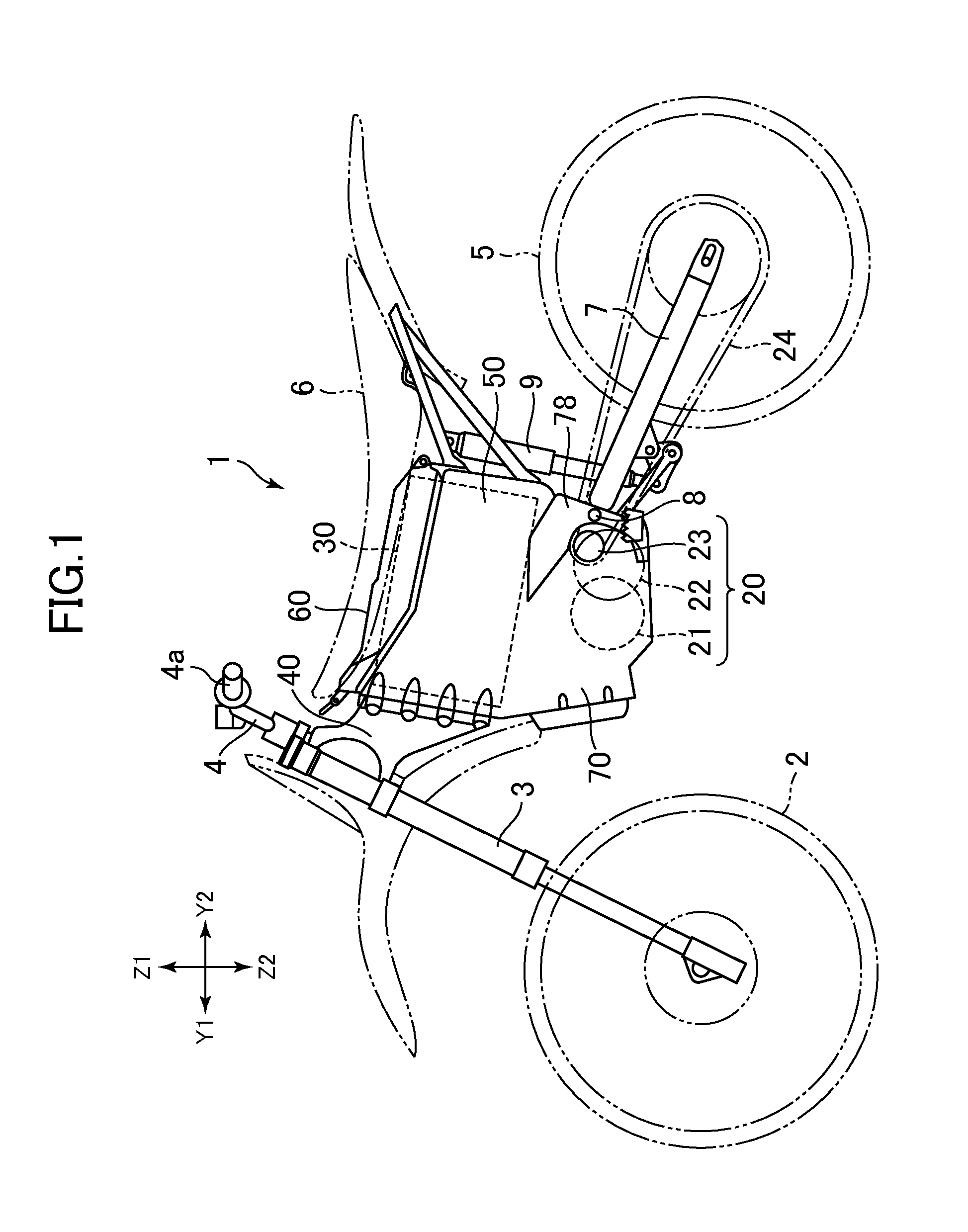 Battery and saddle-type electric vehicle equipped therewith