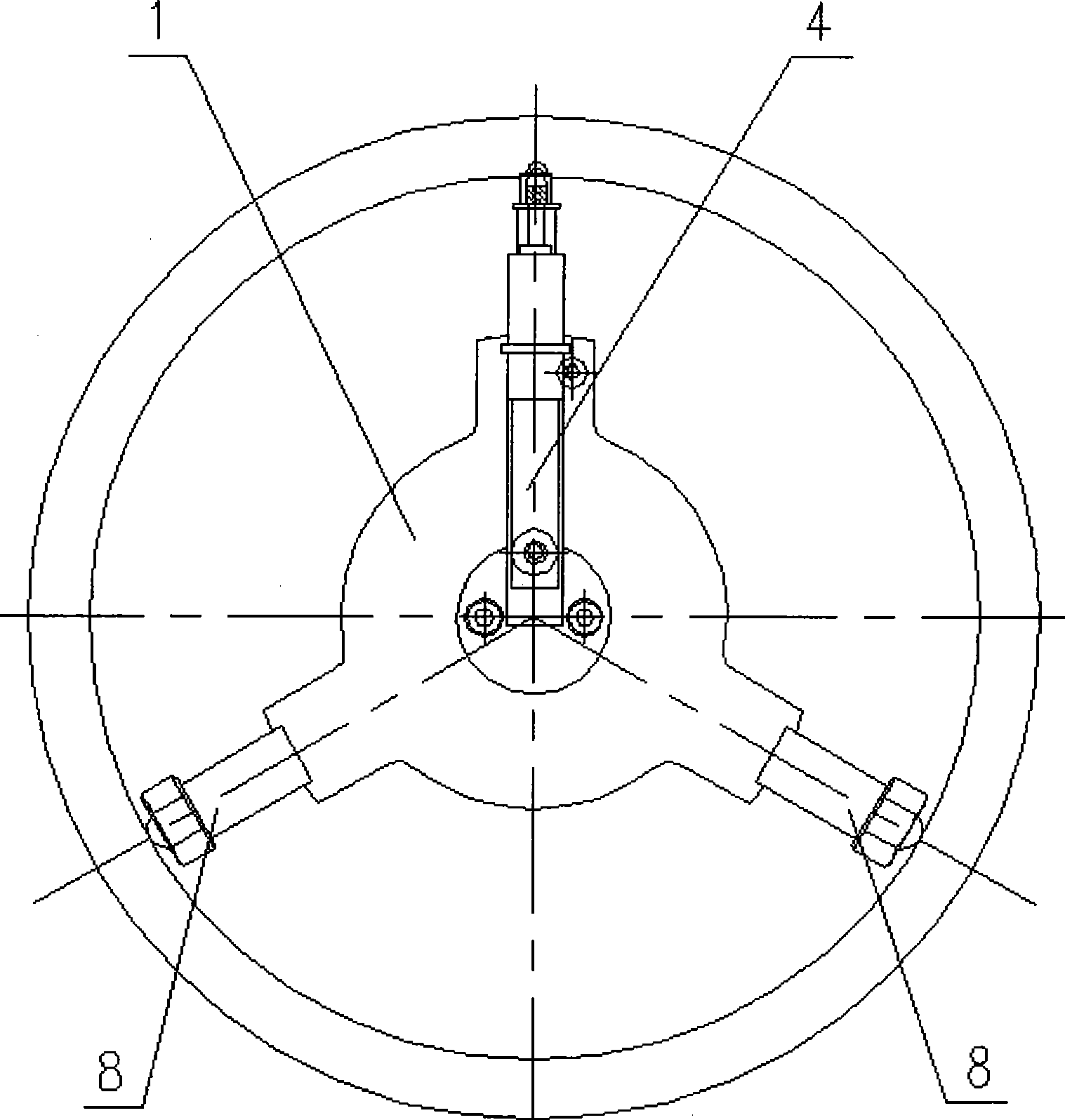 Conicity measurement mechanism for circular copper pipe crystallizer