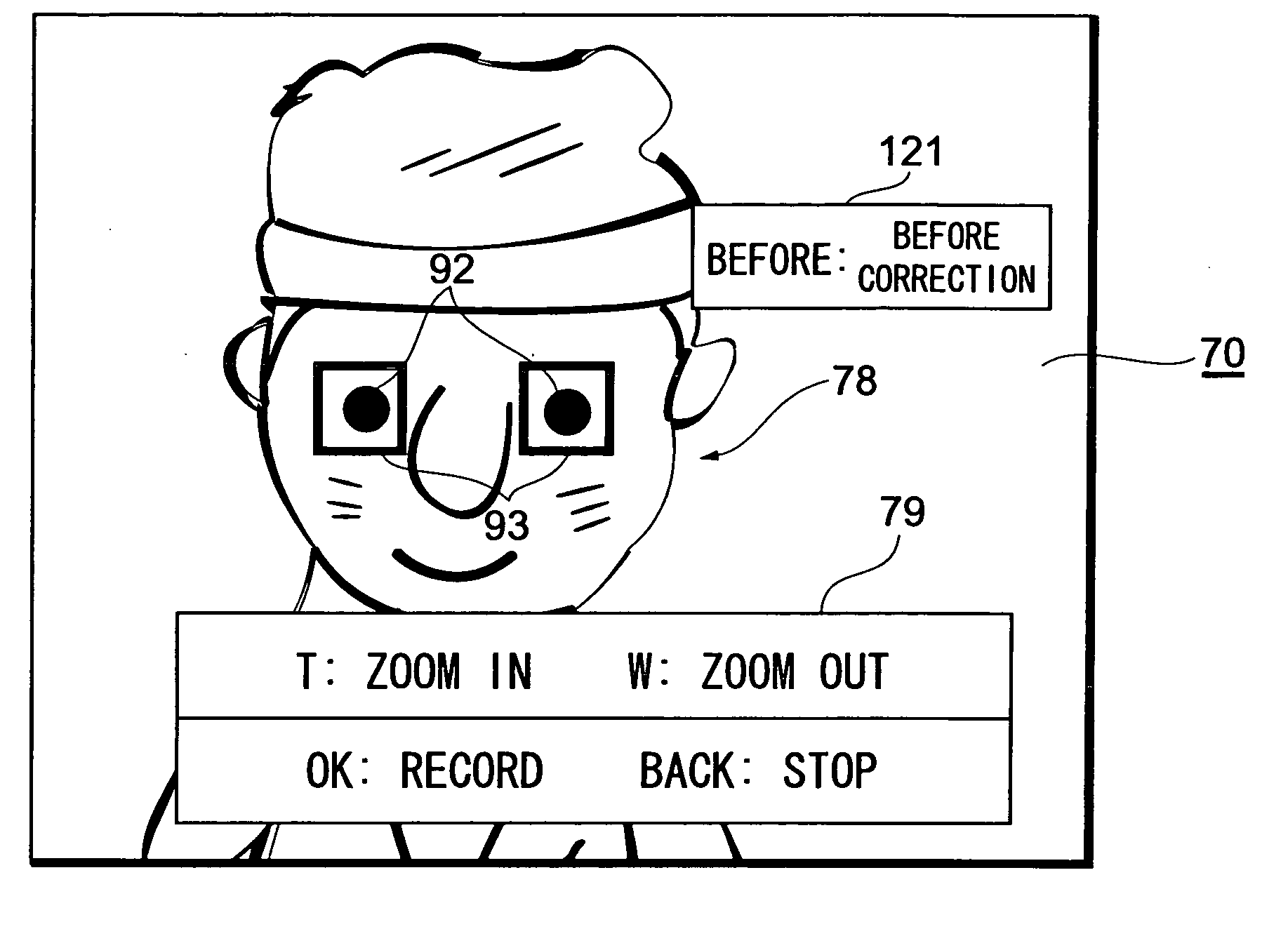 Image correction apparatus and method of controlling same