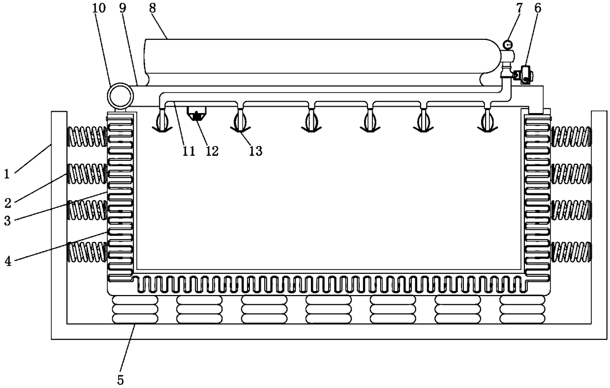 Lithium battery buffer device for new energy automobile