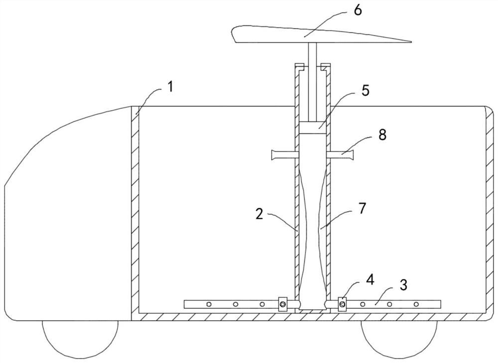 Safe and environment-friendly garbage transport truck