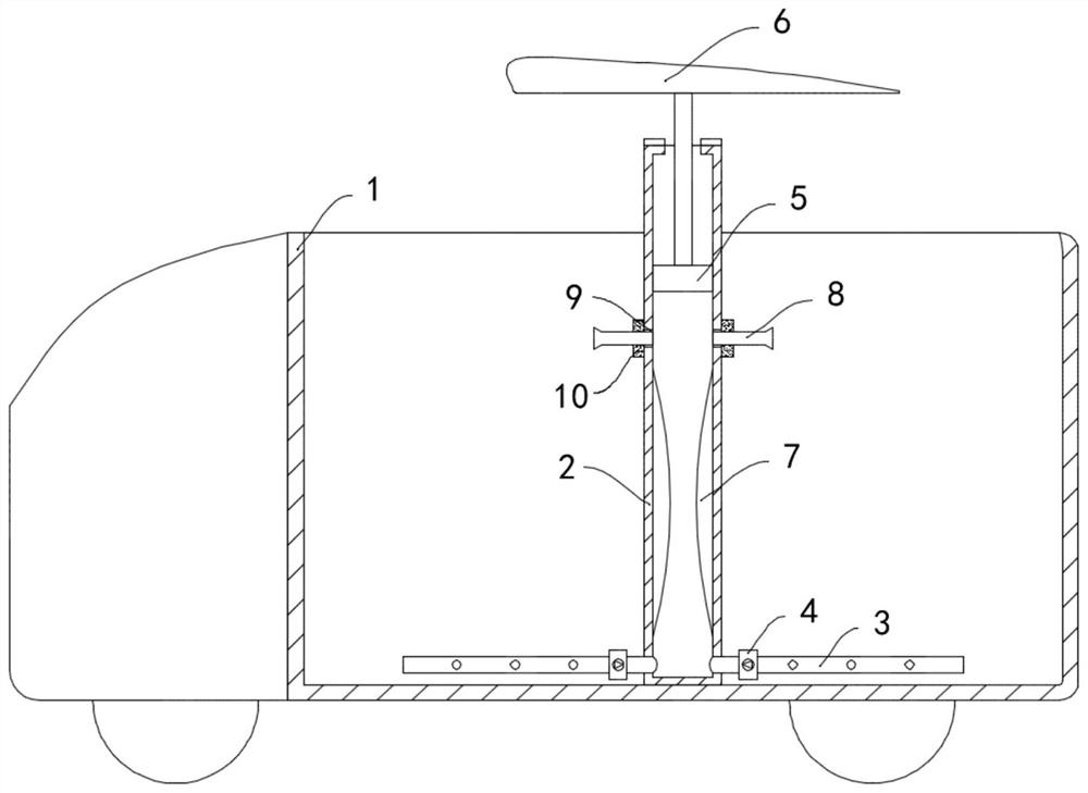 Safe and environment-friendly garbage transport truck