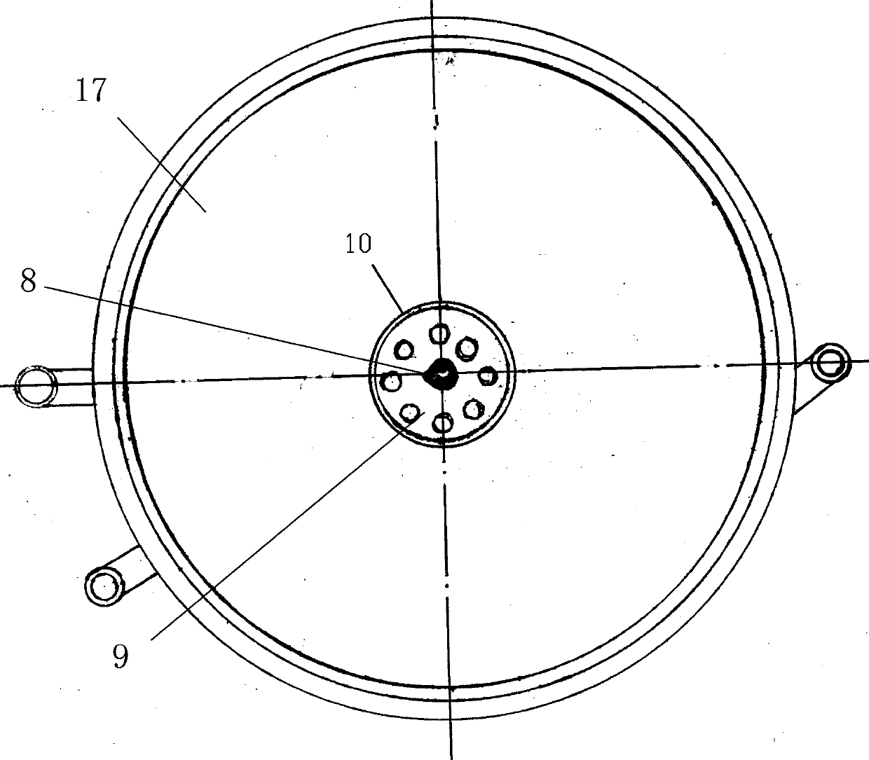 Anaerobic fermentation processing device for anaerobic microbial processing agent based organic fertilizer