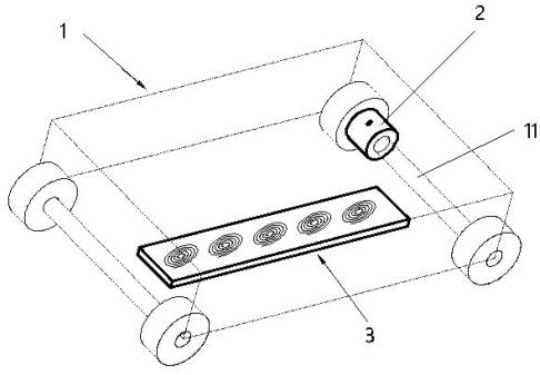 Moving speed detection method of nondestructive testing device and system device of moving speed detection method