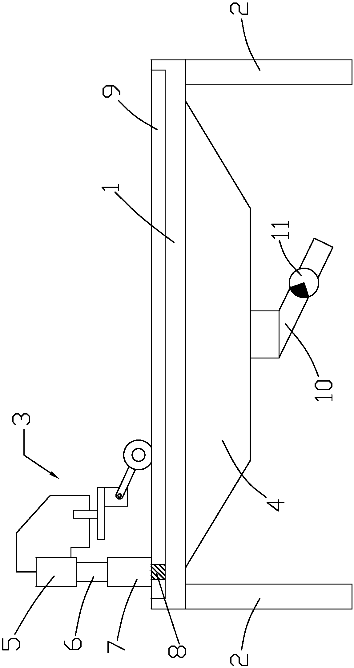 Stainless steel folded water blocking structure construction method and steel cutting device