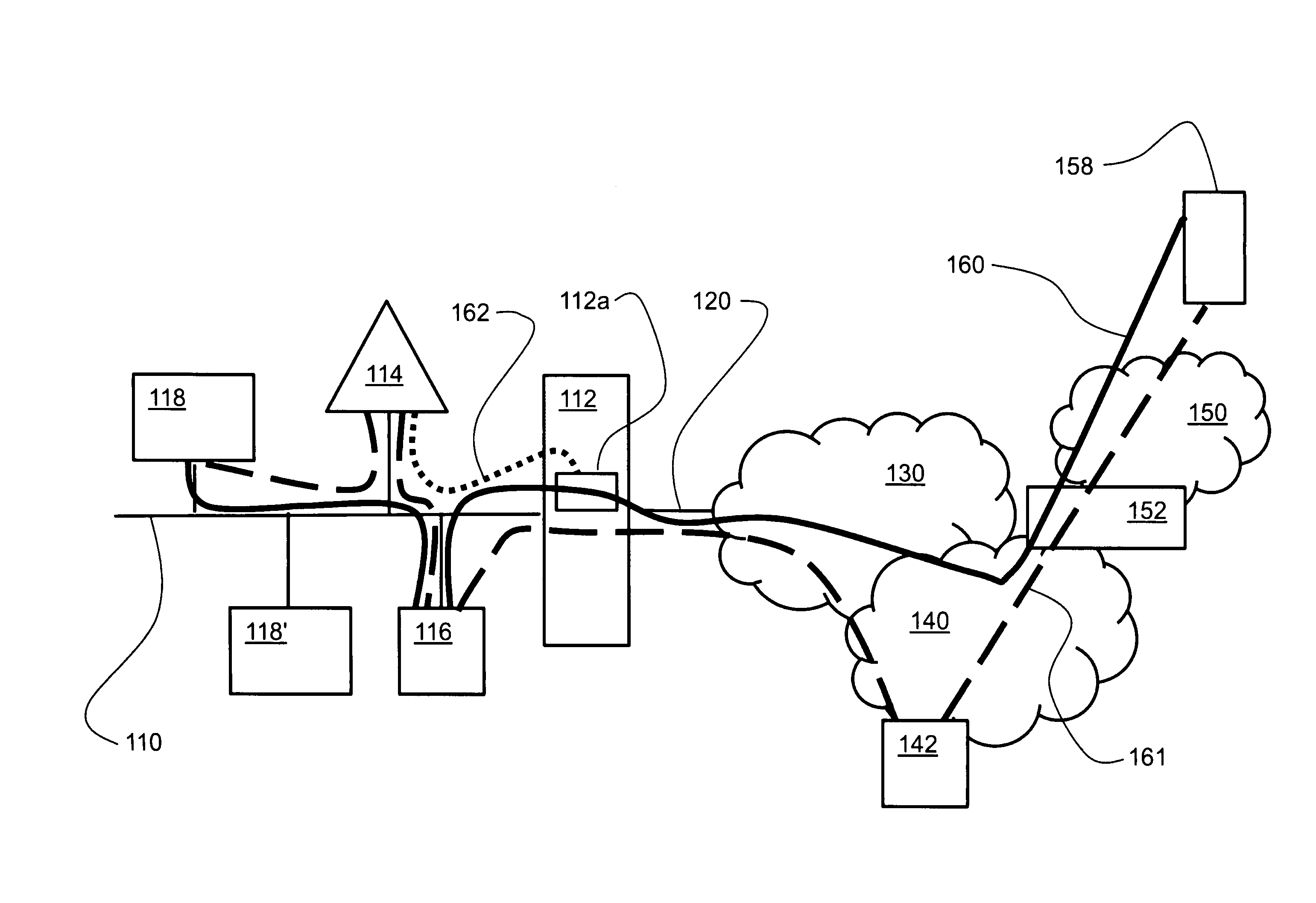 Method for handling a telecommunications connection, telecommunications arrangement, switching device and network coupling device