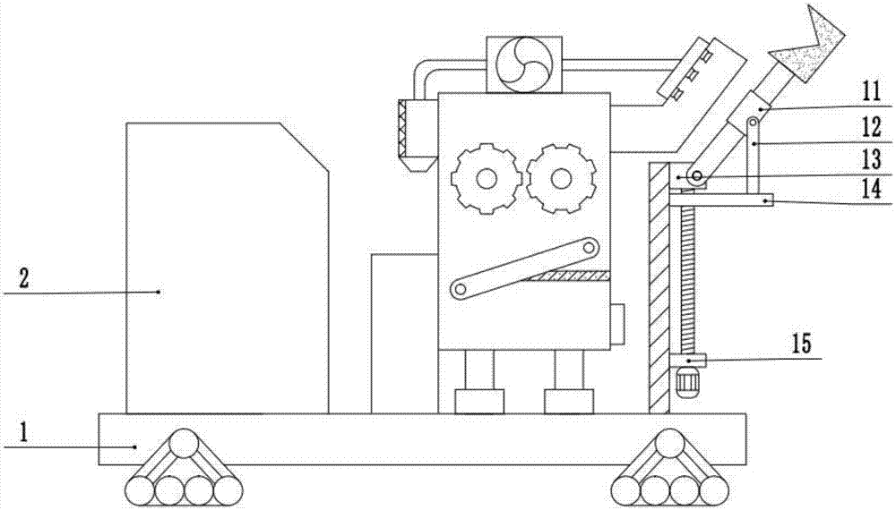 Construction waste collecting and screening device