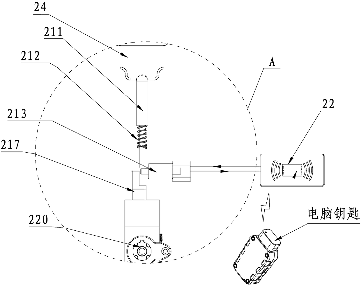 Manhole cover lock and manhole cover