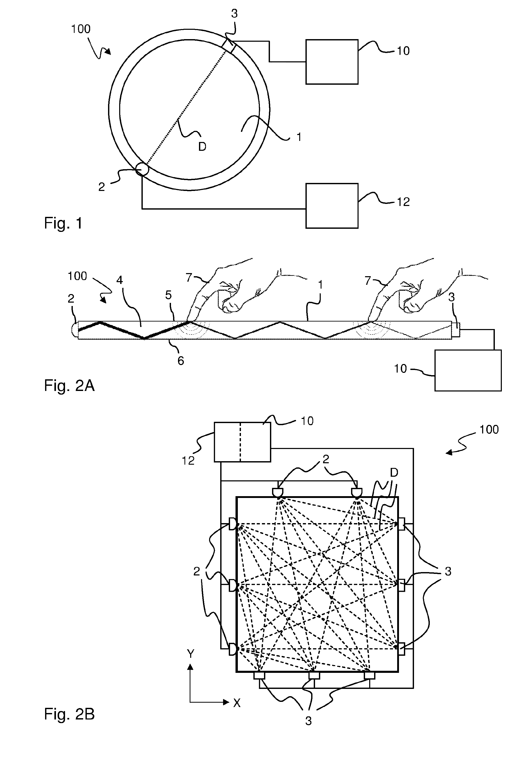 Touch determination with signal enhancement