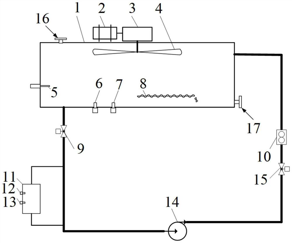 Test device for simulating lubricating oil quality faults on line and using method thereof