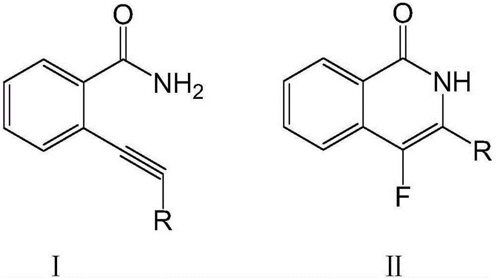 Fluoroisoquinolone compound and synthesis method thereof