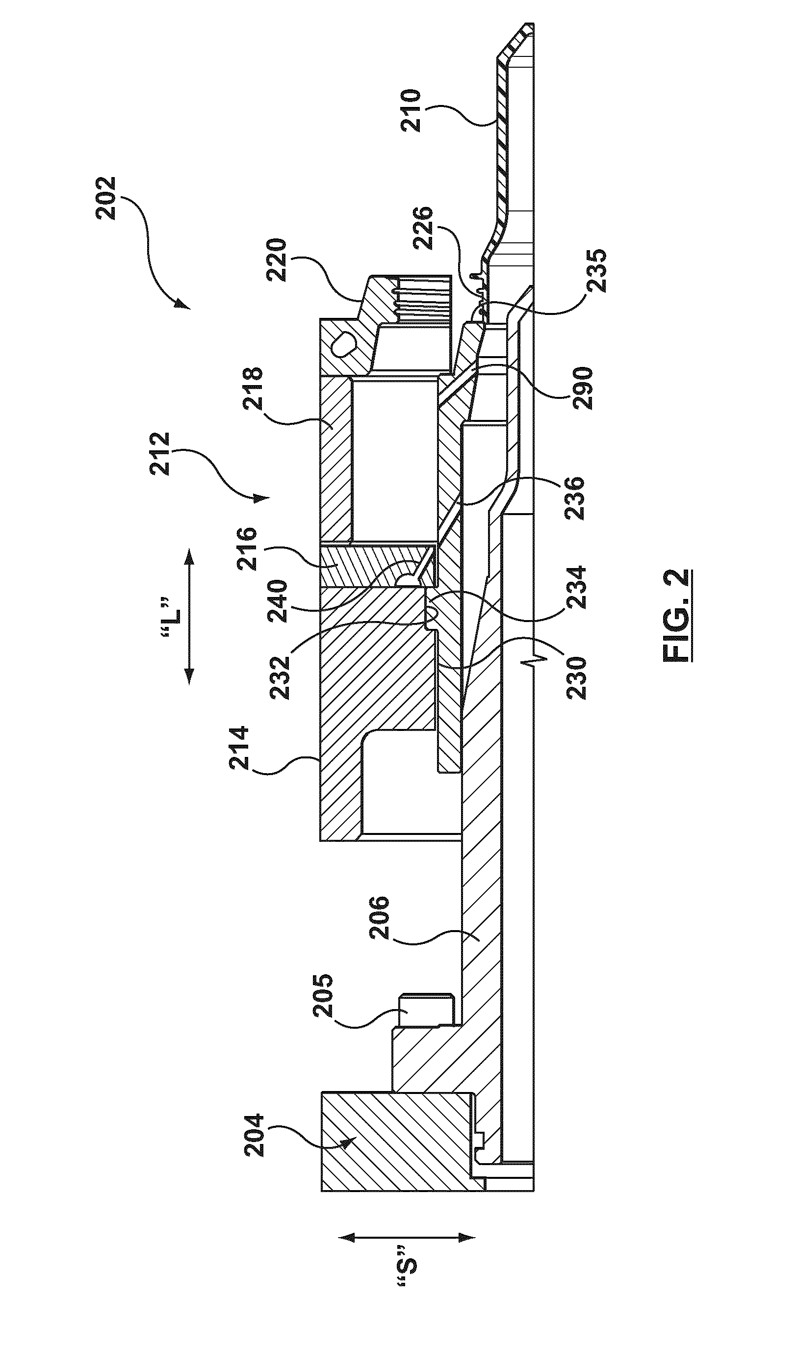 Mold stack for a preform