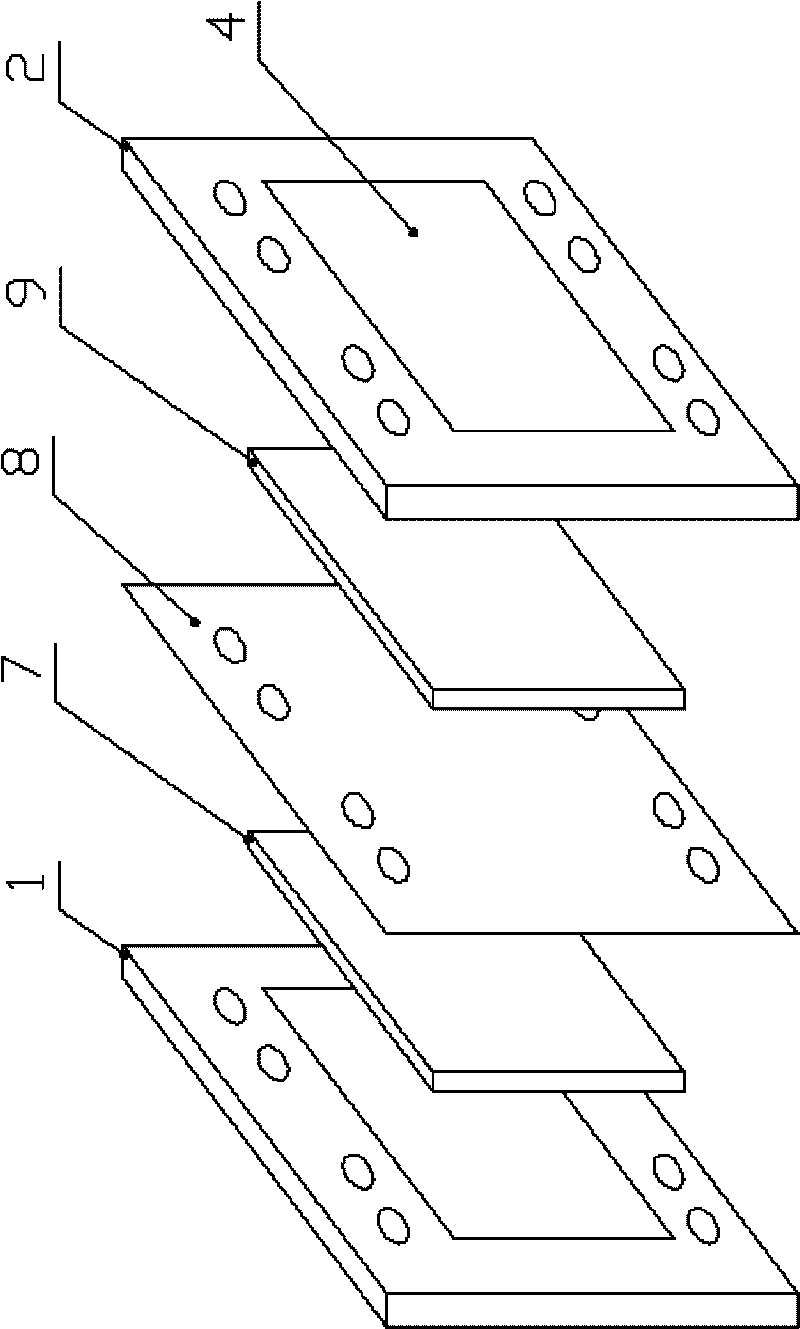 Pile structure of redox flow battery