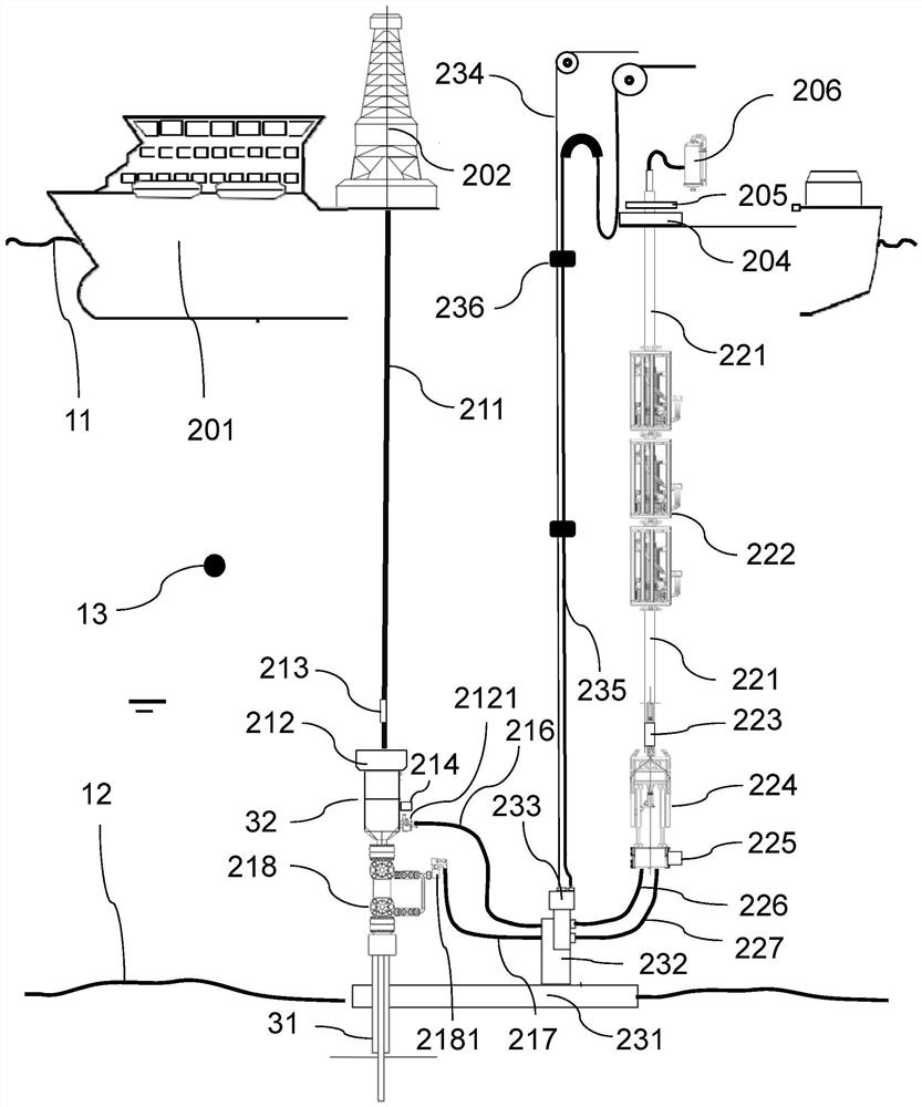 Drilling fluid backflow system for offshore drilling without marine riser