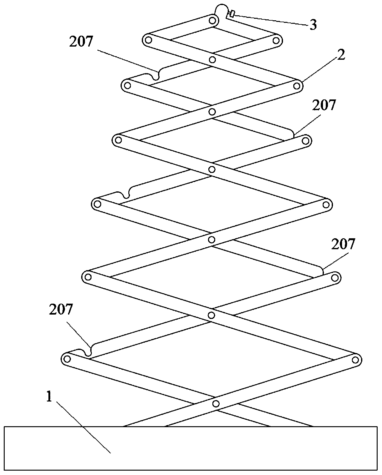 Lifting camera assembly for safe driving of vehicle