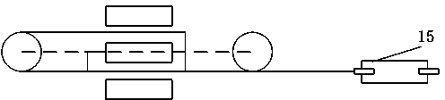 Synchronous die filling mechanism of winding machine