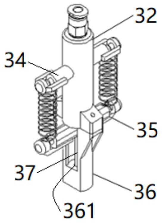 Pressure-operated glider connecting-separating device of water rocket boosting glider