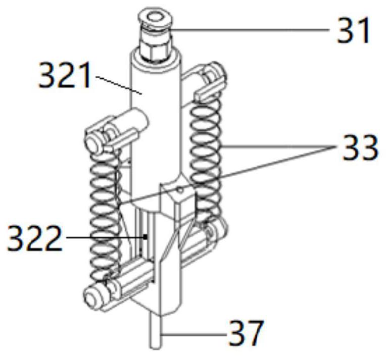 Pressure-operated glider connecting-separating device of water rocket boosting glider