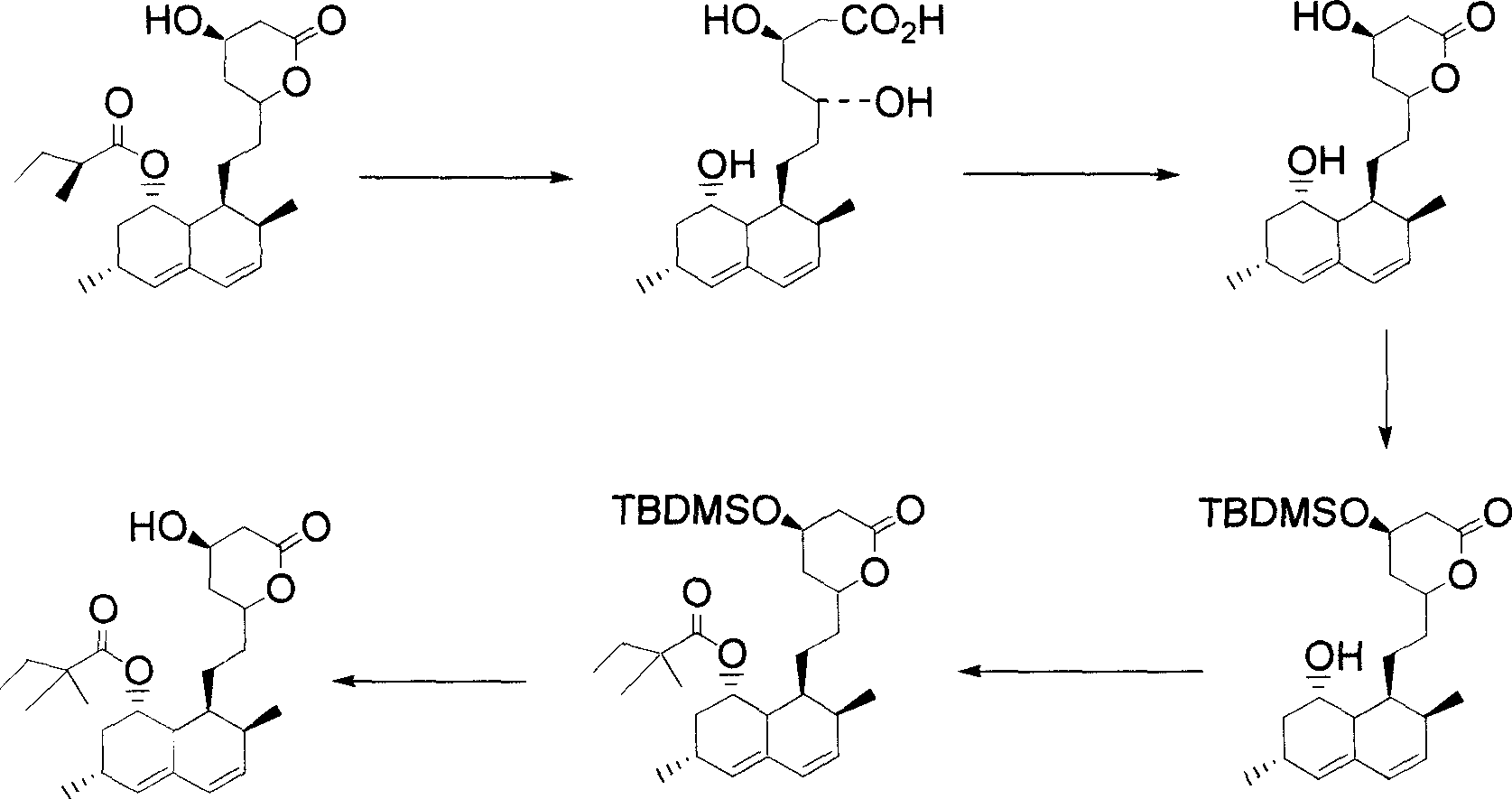 Process for the preparation of simvastatin