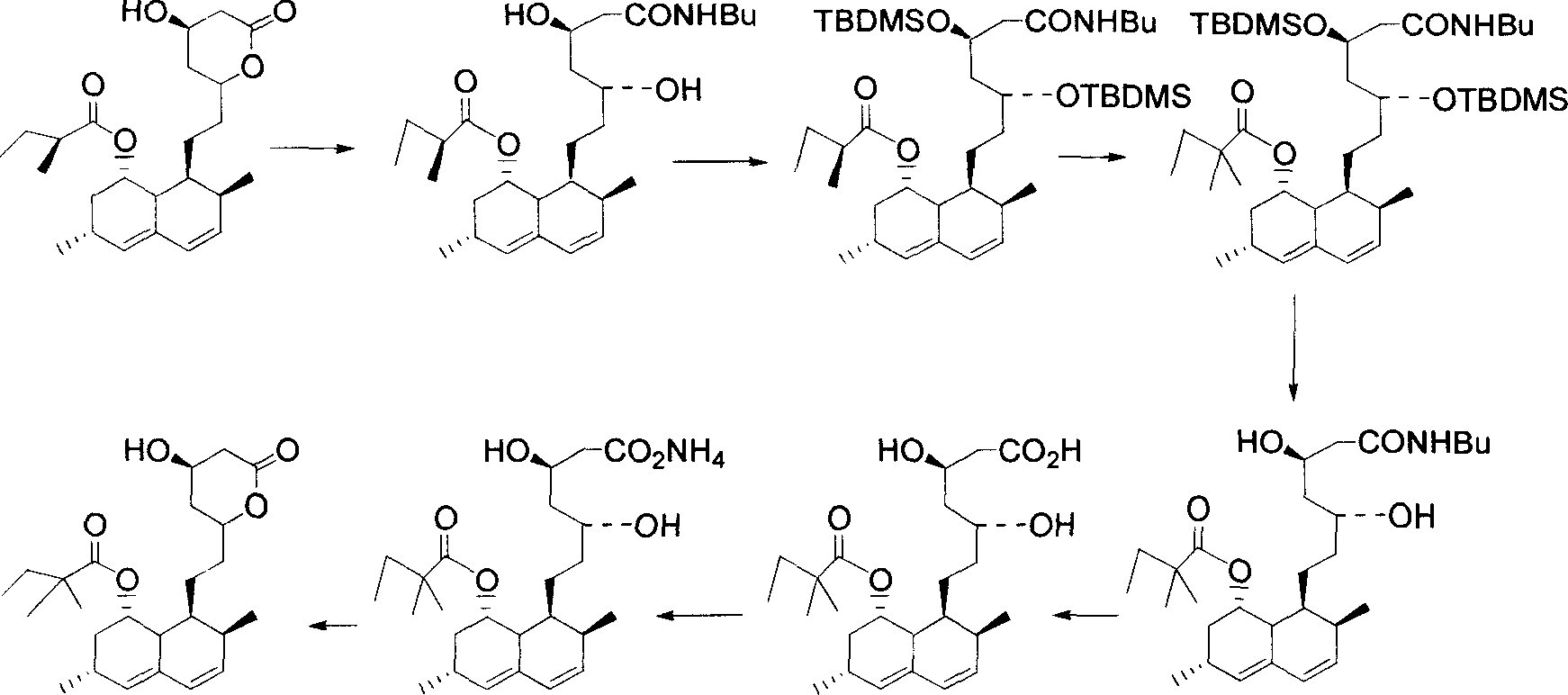 Process for the preparation of simvastatin