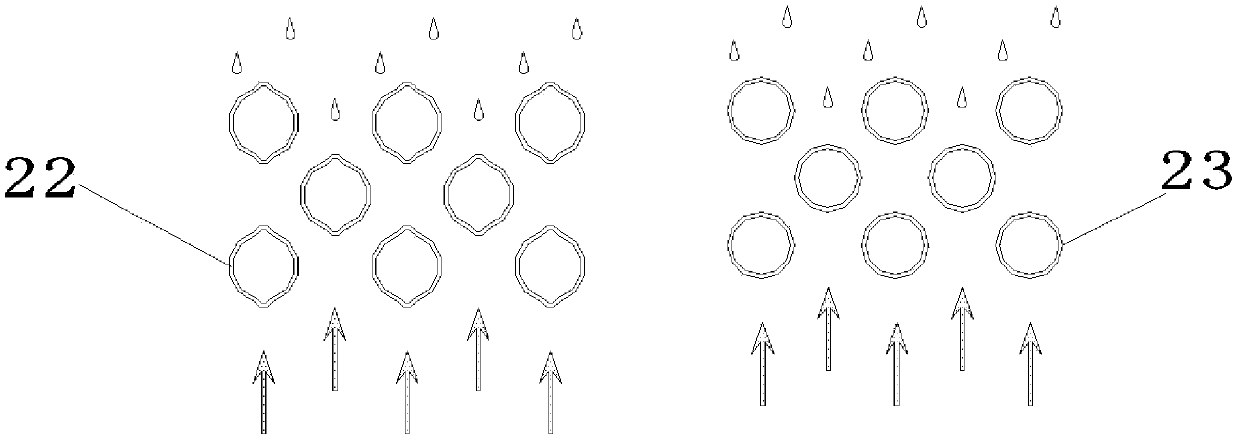 Evaporative cooling type water chilling unit system and air conditioner