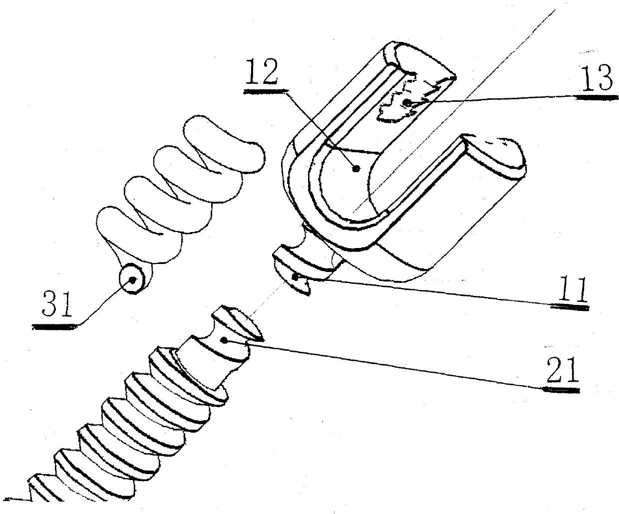 Pedicle screw with axial buffer and micro-dynamic functions