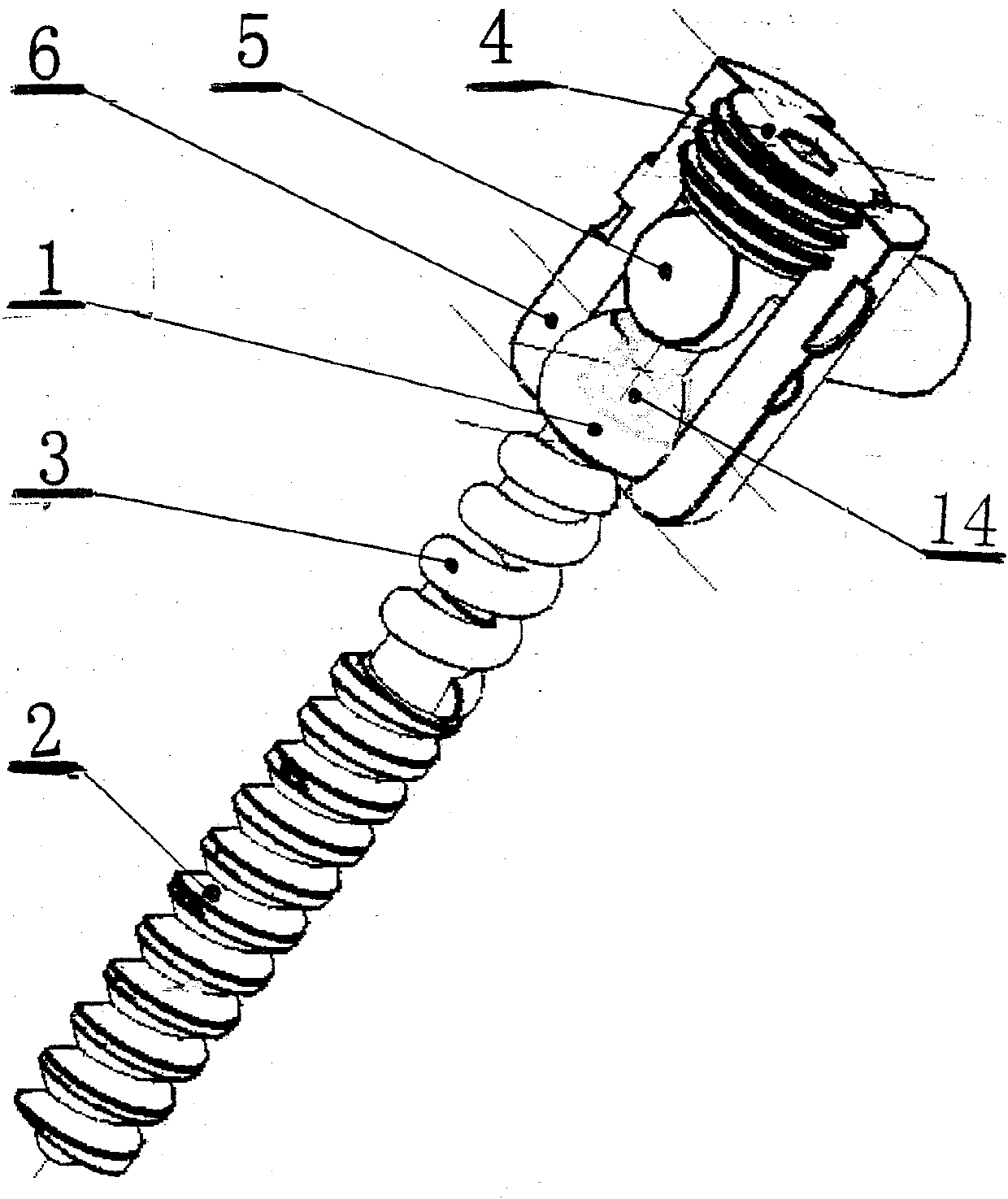 Pedicle screw with axial buffer and micro-dynamic functions