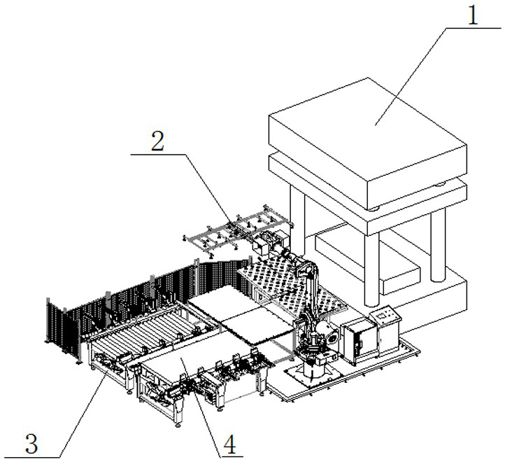 Plate stamping system and machining method thereof