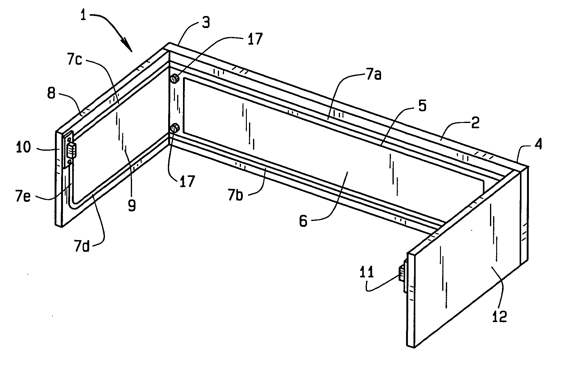 Cornice frame with foam inset