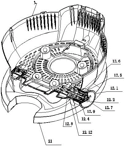 Oven with tilt locking device and method thereof