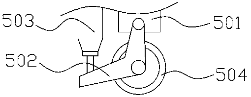 Efficient and energy-saving device for cleaning ship deck