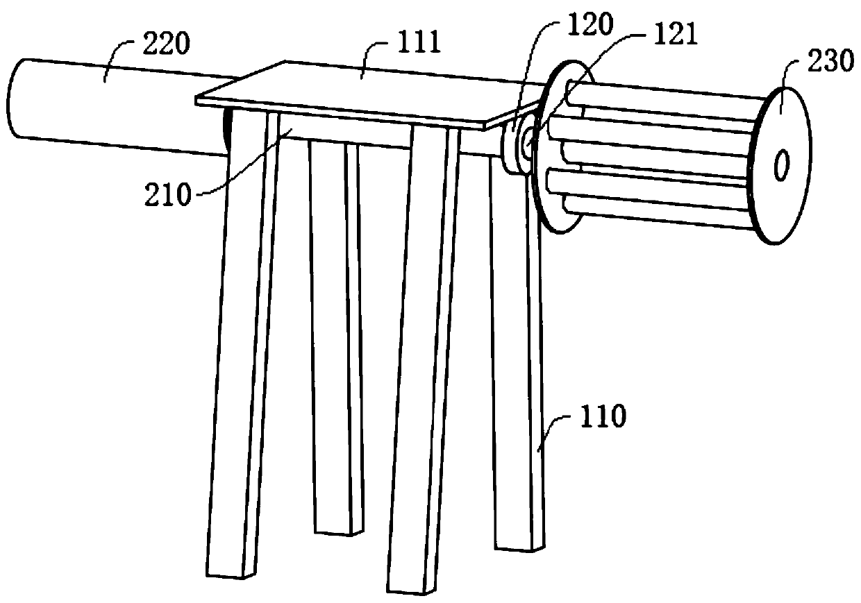 Rotating body reflecting film posting device