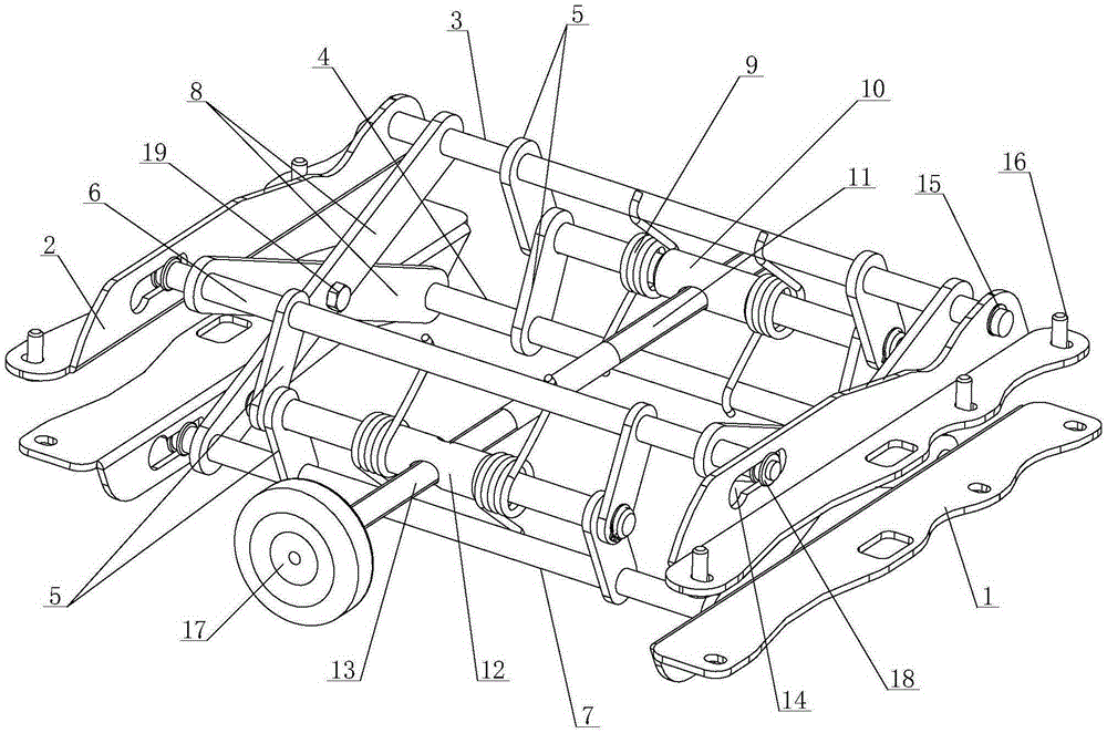 A car seat vertical lift mechanism