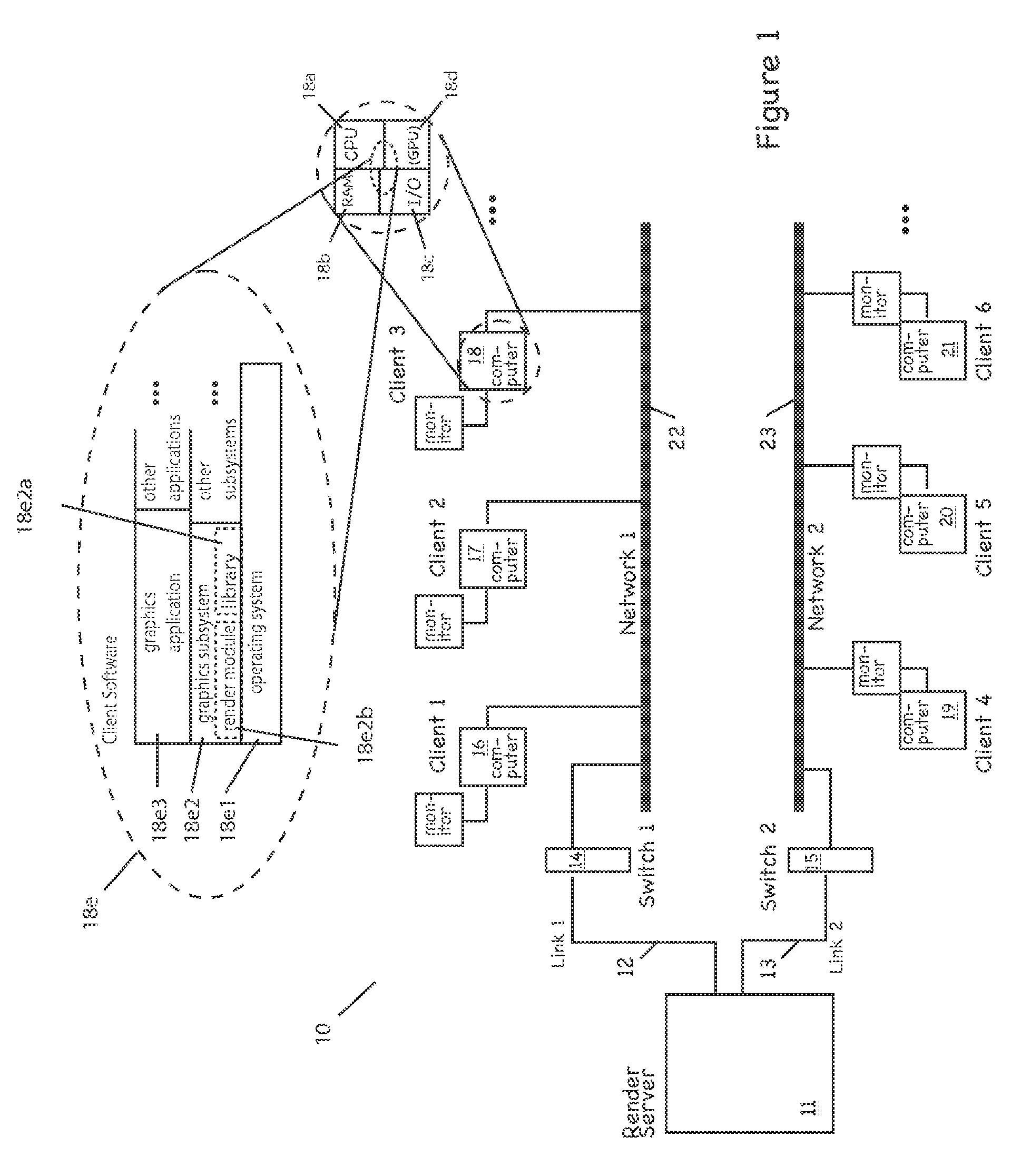 Client-server visualization system with hybrid data processing