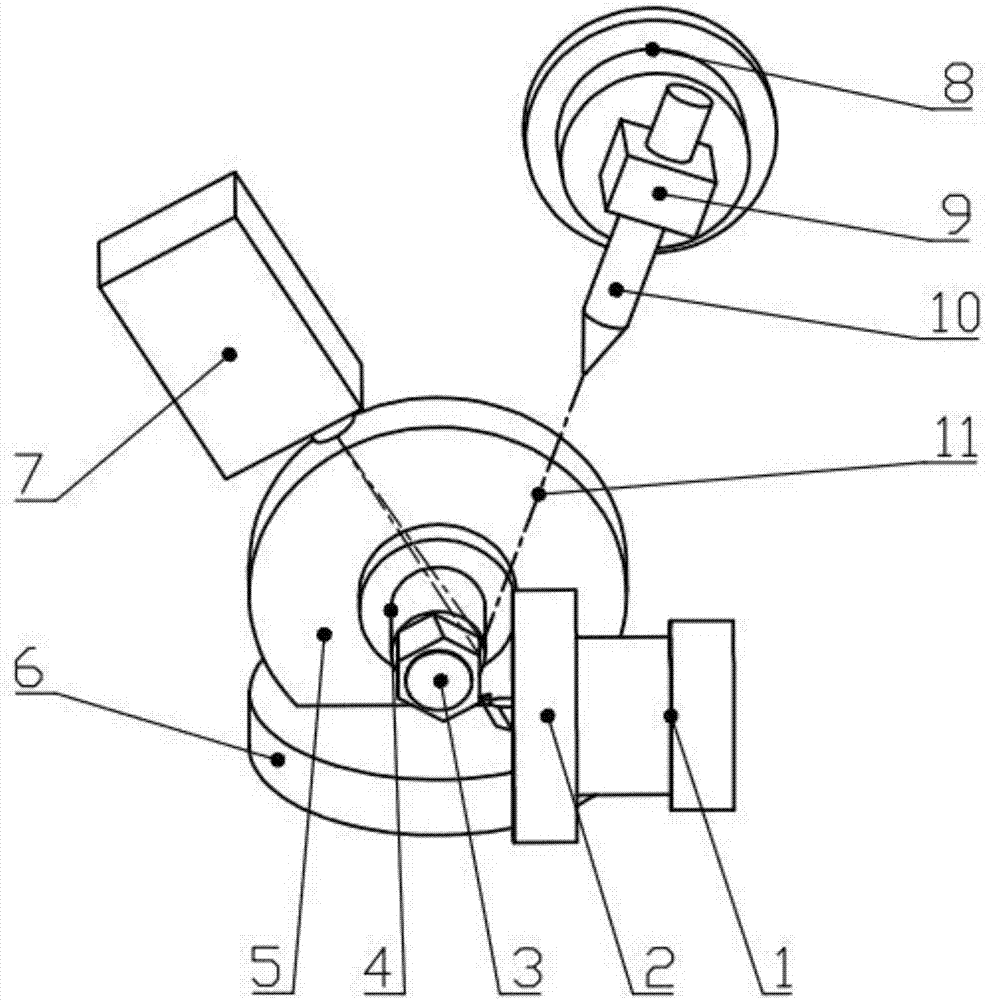 Laser assisting ultraprecise flying cutting monocrystalline germanium two-dimensional optical rotary drum method