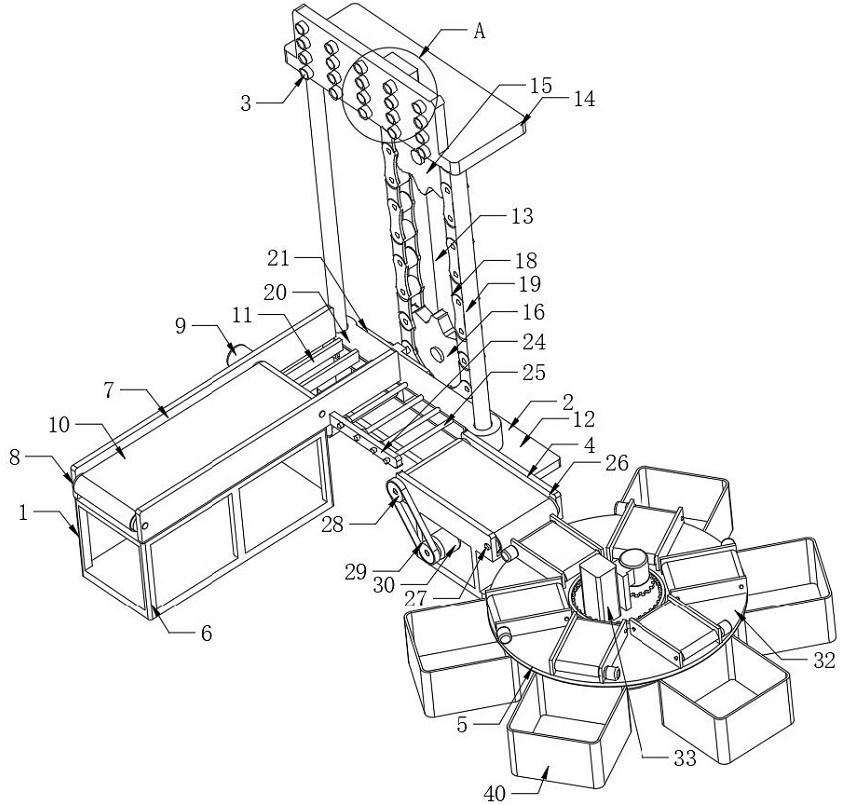 Intelligent sorting device and method for express parcel based on intelligent logistics