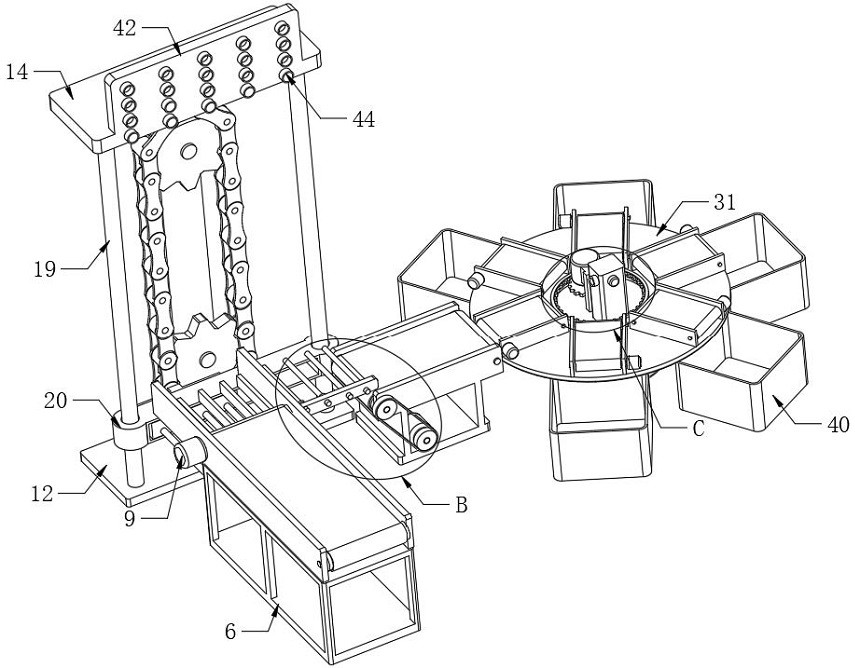 Intelligent sorting device and method for express parcel based on intelligent logistics